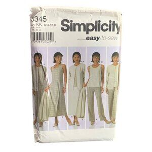 Simplicity Pattern 5345 Misses' Sizes 8-14 Dress Pants & Jacket - uncut